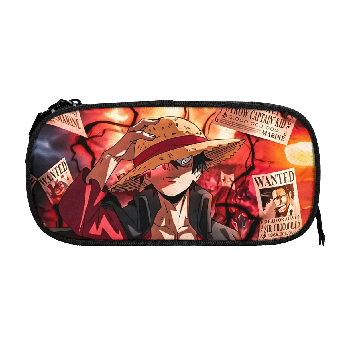sacs à grande capacité personnalisés one piece luffy gear 5 graffiti pour enfant, trousse scolaire pour garçons, filles, enfants
