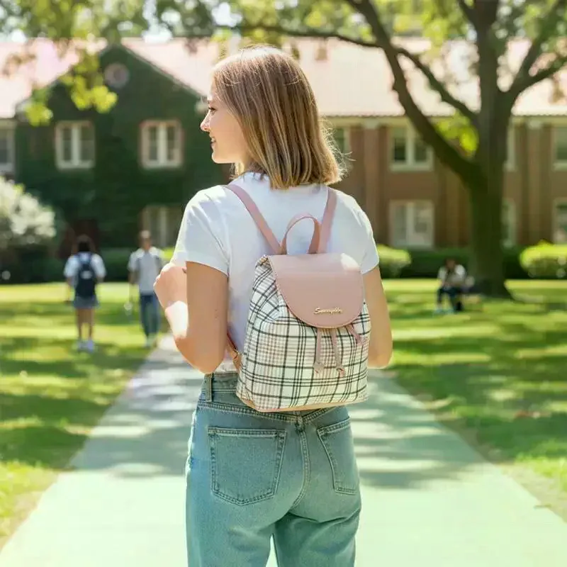 sac à dos de style coréen pour femmes, sac d'école en cuir, grand sac à bandoulière pour adolescents et étudiants