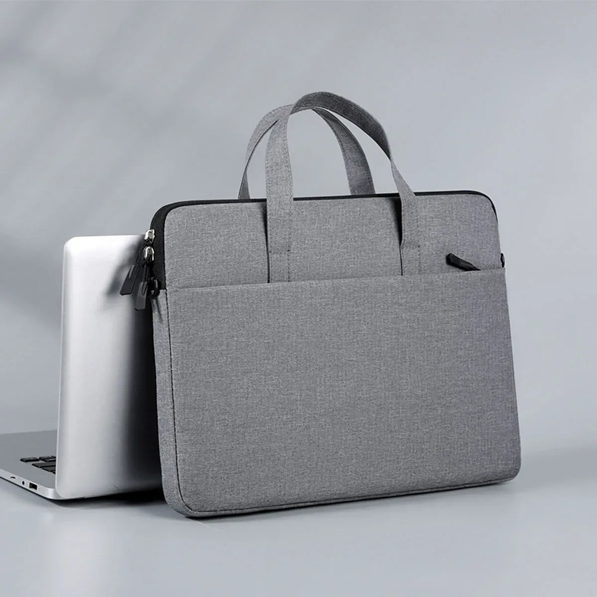 sac pour ordinateur portable léger et antichoc, imperméable, multi-poches, à porter à la main ou en bandoulière, avec sangle détachable, idéal pour le travail