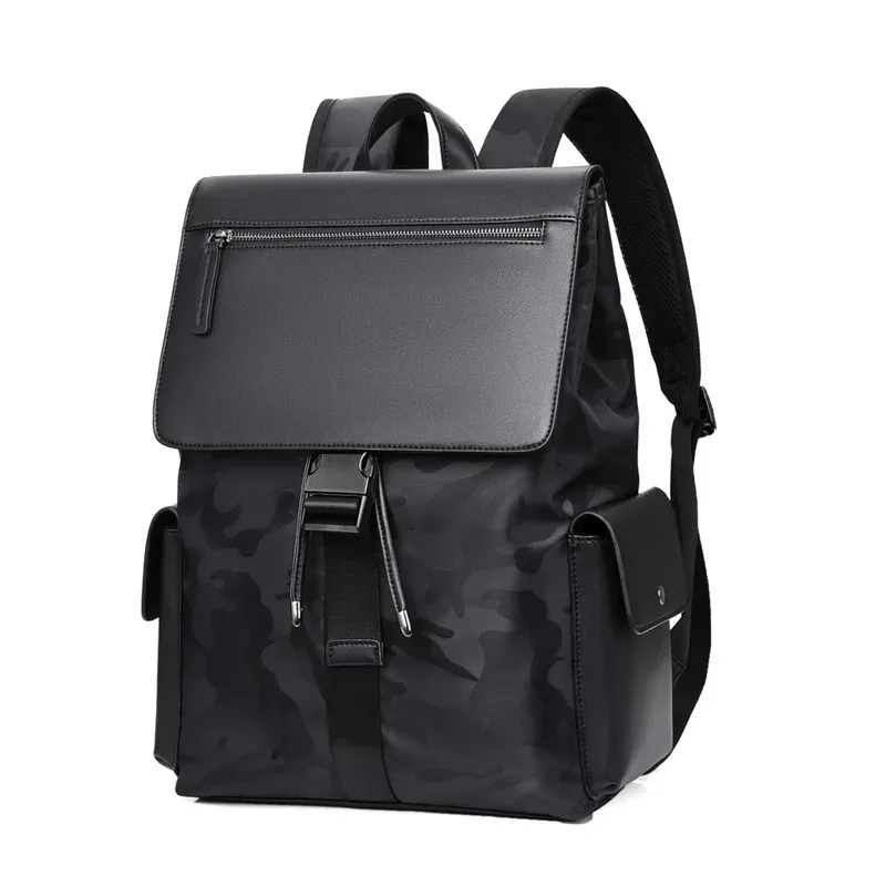 sac à dos pour ordinateur portable d'affaires en cuir pour hommes, cartable de grande capacité pour étudiants, sac à dos de voyage étanche pour embarquement