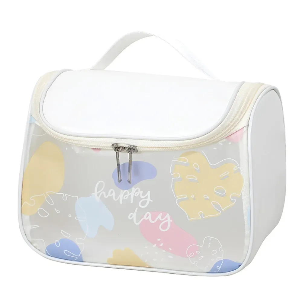 nouvelle mode crochet sac cosmétique grand voyage trousse de toilette transparent étanche organisant cosmétiques