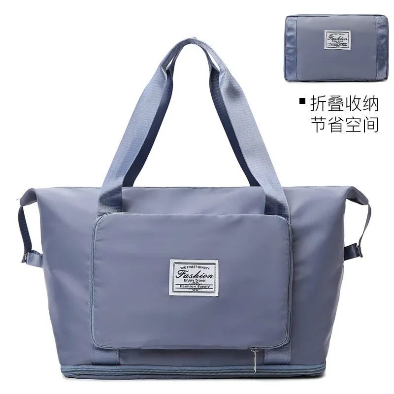nouveau sac de voyage grande capacité pour courts séjours, avec séparation sec/humide, sac de sport et de natation, bagage pliable à main en tissu oxford résistant à l'eau