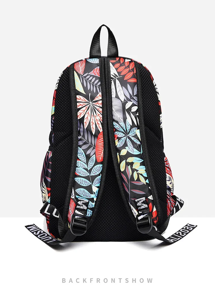 sac à dos style hawaïen pour femmes, sac d'école de voyage à la mode pour adolescentes, sacs à dos de marque imprimés, 2021