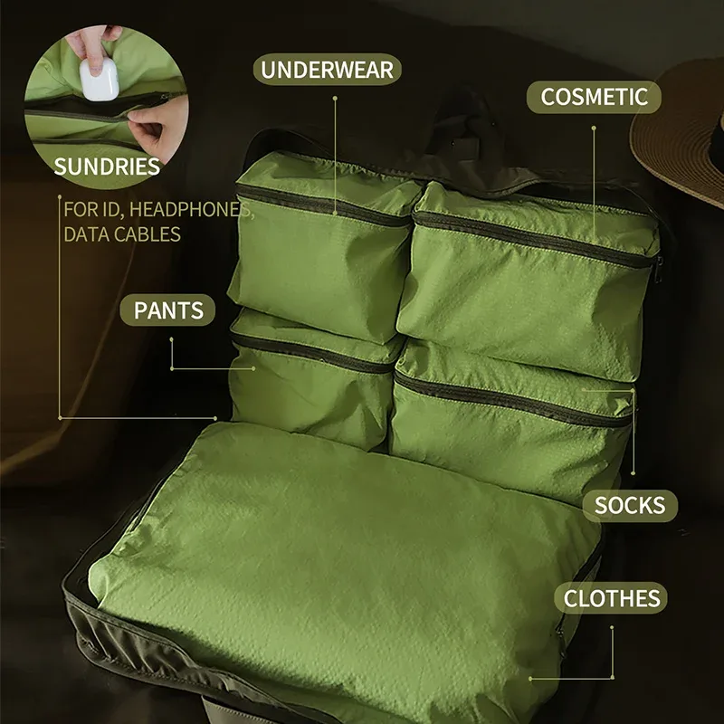 sac fourre-tout de voyage léger 6 en 1 pour femmes et hommes adultes, sac à main pliable de rangement de bagages à main pour voyage camping en plein air