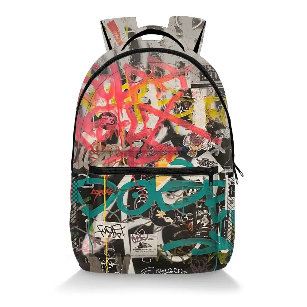 sac à dos hip hop populaire pour étudiants, sac à dos coloré à géométrie colorée, impression 3d, oxford, imperméable, pour garçons/filles, sacs à dos de voyage