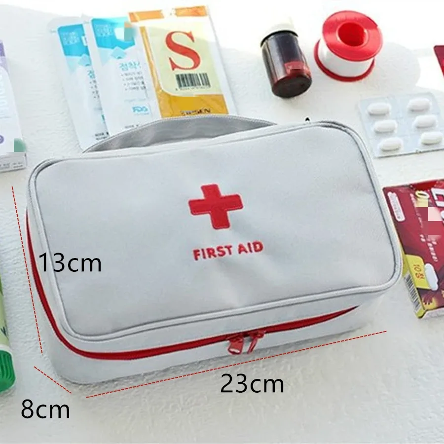 trousse de premiers secours en tissu oxford, 1 pièce, portable, pour voyage, sac de transport d'urgence, sac médical d'extérieur, étui de rangement