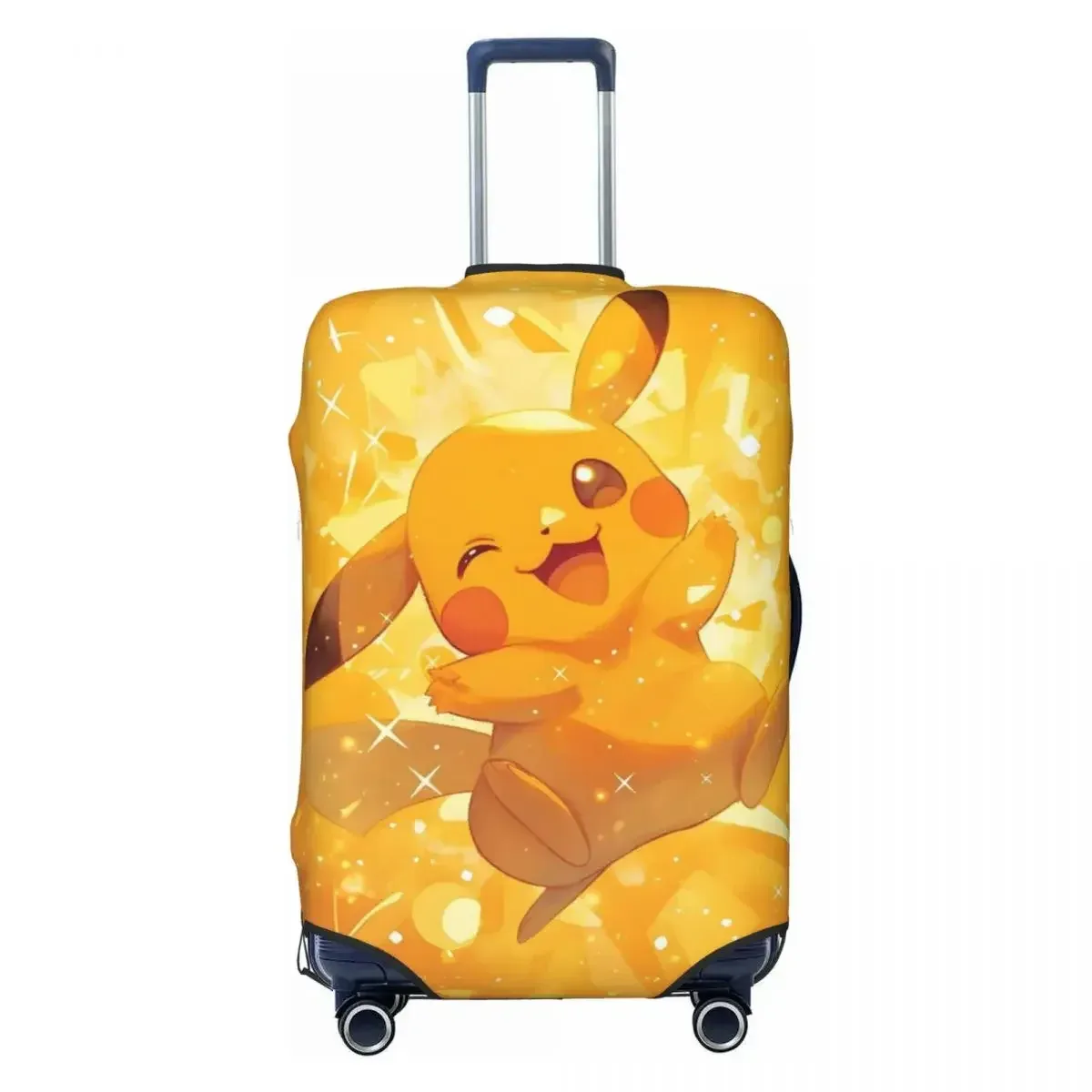 housse de bagage durable de qualité supérieure, imprimé p-pikachizer, élastique, pour valises de 18 à 32 pouces, résistante à la poussière, anti-rayures, lavable pour le voyage
