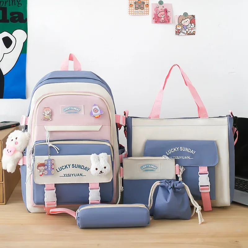 sac à dos scolaire tendance 2026 pour fille, sac de voyage, sac à dos d'épaule grande capacité léger pour élèves du primaire, du collège et du lycée - mochila escolar