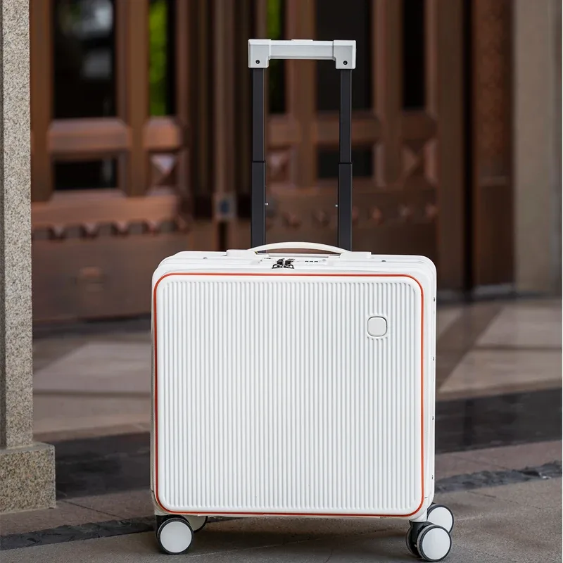 valise à main de 16/18 pouces, nouveau bagage multifonctionnel, serrure douanière, couvercle d'ouverture avant, valise de voyage à compartiment profond, 2026