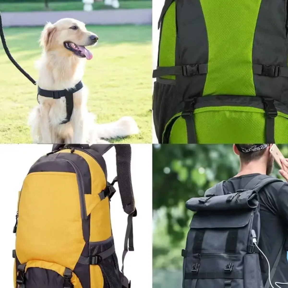 sangle en nylon de 4 m avec 10 boucles à dégagement latéral plates et glissières à trois barrettes pour la fabrication de sangles de bagages et de sacs à dos