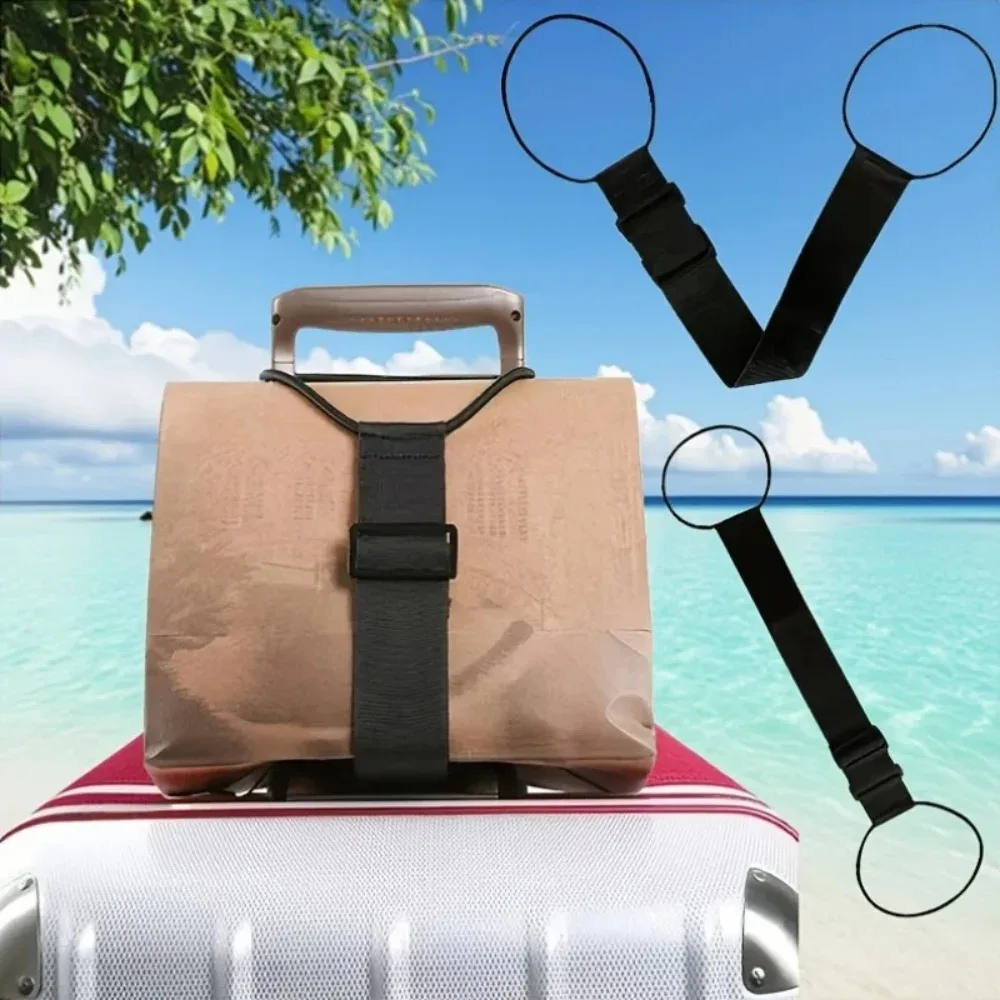 sangle de bagage élastique réglable, sangle de transport, sangle de bagage élastique, ceinture de valise, sangles de sécurité pour bagages de voyage