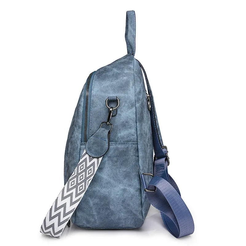 sac à dos rétro en cuir souple pour femme, grande capacité, polyvalent, voyage, livre, nouvelle mode, 2024