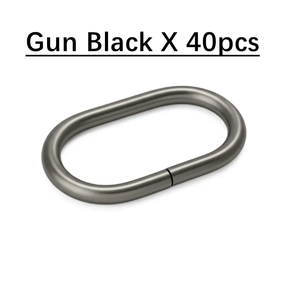 anneaux ovales en métal pour boucles de ceinture, 10 à 100 pièces, anneaux en o non soudés pour sac à dos, bracelet de montre, collier de chien, accessoires en sangle de cuir
