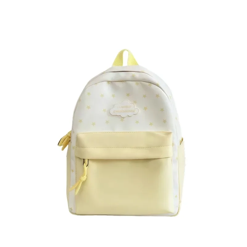 sac à dos unisexe avec motifs d'étoiles tendance, léger et pratique, poches d'organisation spacieuses, parfait pour les femmes et les filles