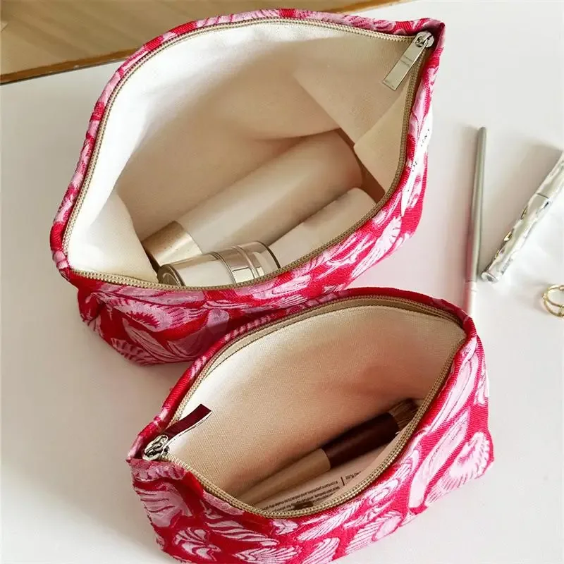 Trousse de maquillage de haute qualité, imprimée coquillages, sac cosmétique multifonctionnel, organisateur de rangement portable pour les voyages des femmes