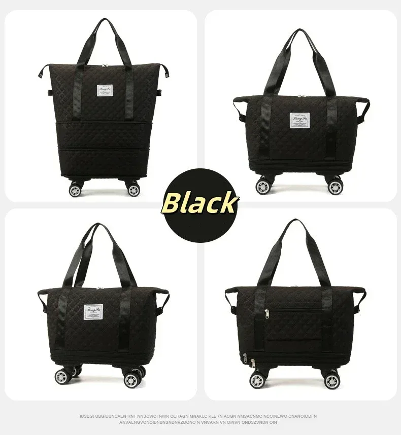 sac de rangement observateur et pliable de grande capacité, sacoche à roulettes universelle pour voyage, dehors, yoga, mathiation sèche