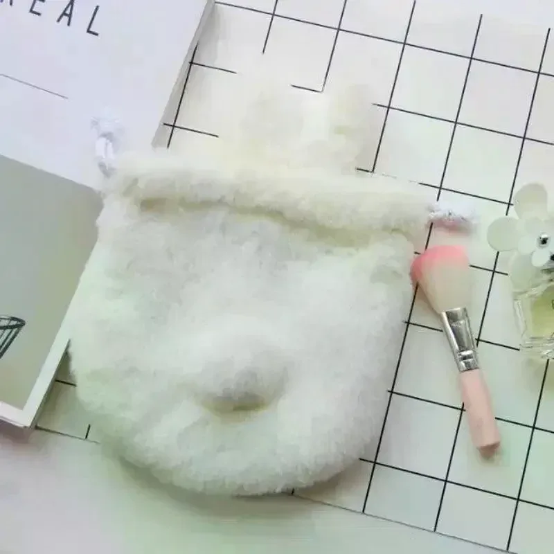 sac à cordon avec oreilles de lapin, pochette de rangement, organisateur de cosmétiques portable et mignon pour les voyages et les fournitures domestiques