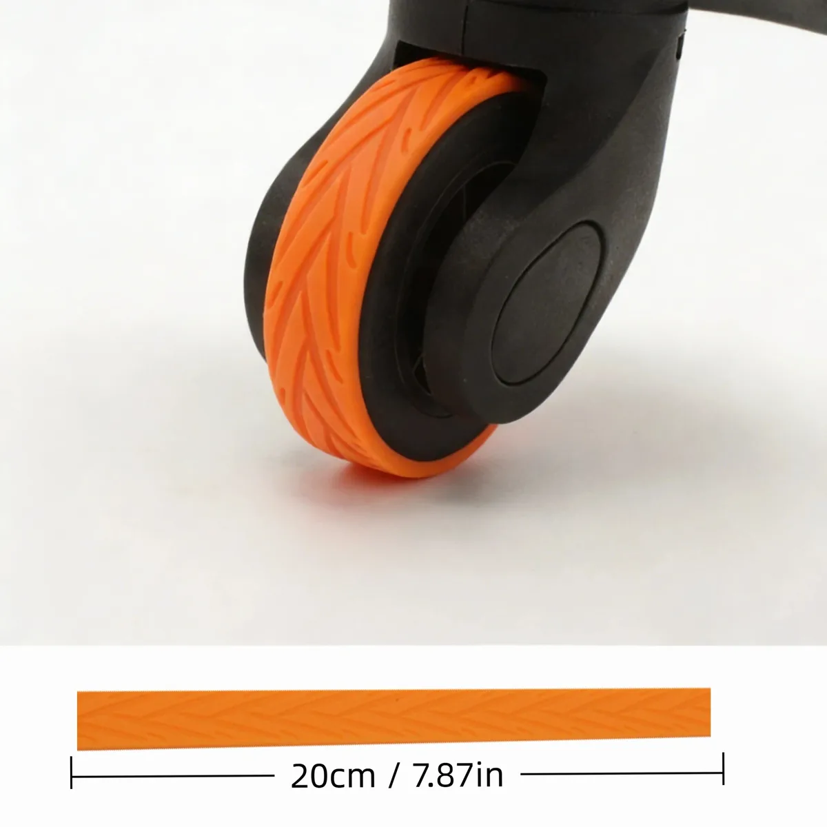 4/8 pièces silicone bagages roues couvre valise durable roue protecteur spinner roues roulettes chaussures silencieux bruit chaise roue porter