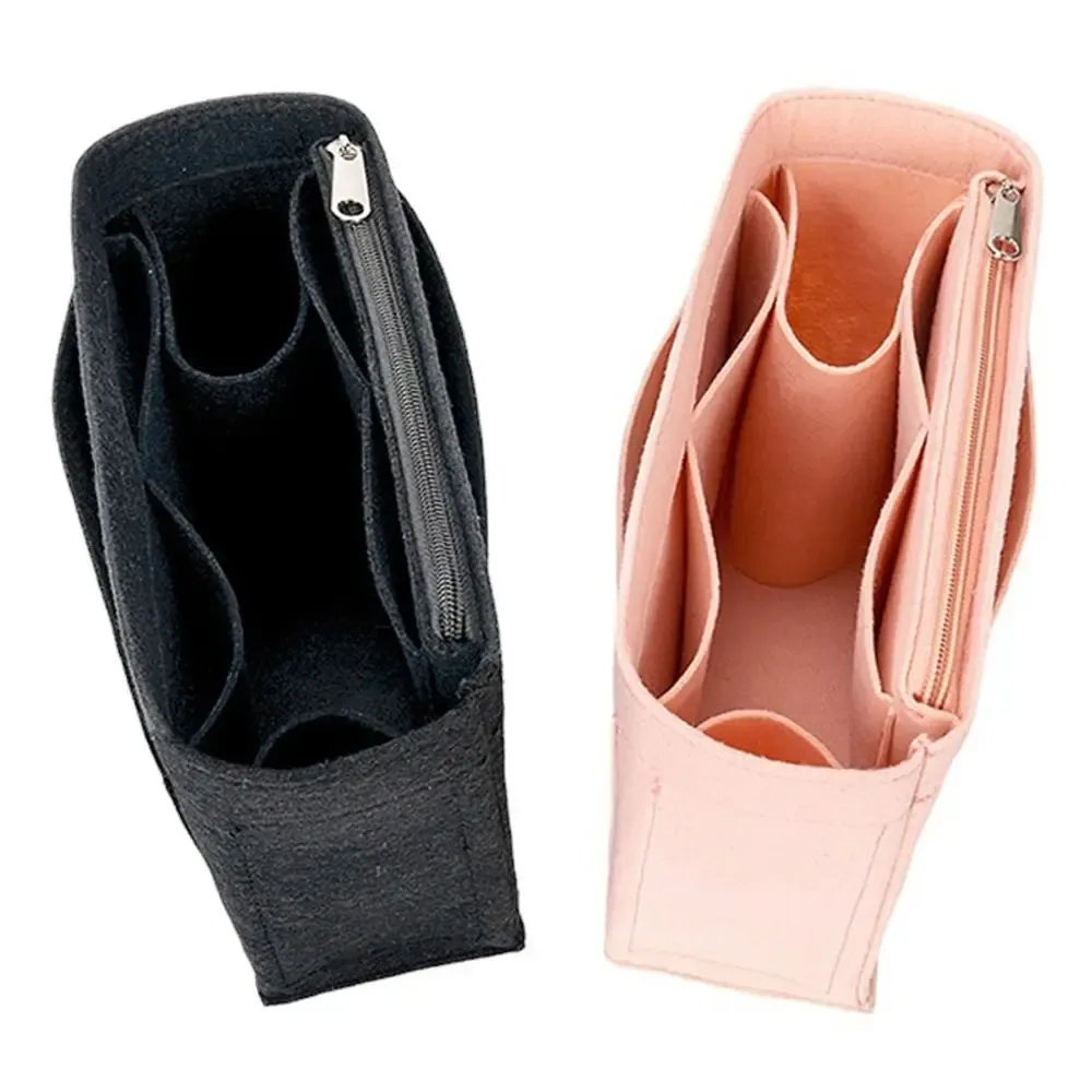 sac de voyage en feutre pour femme, sac à main, sac à dos, doublure d'insertion, organisateur de sac à main, poudres