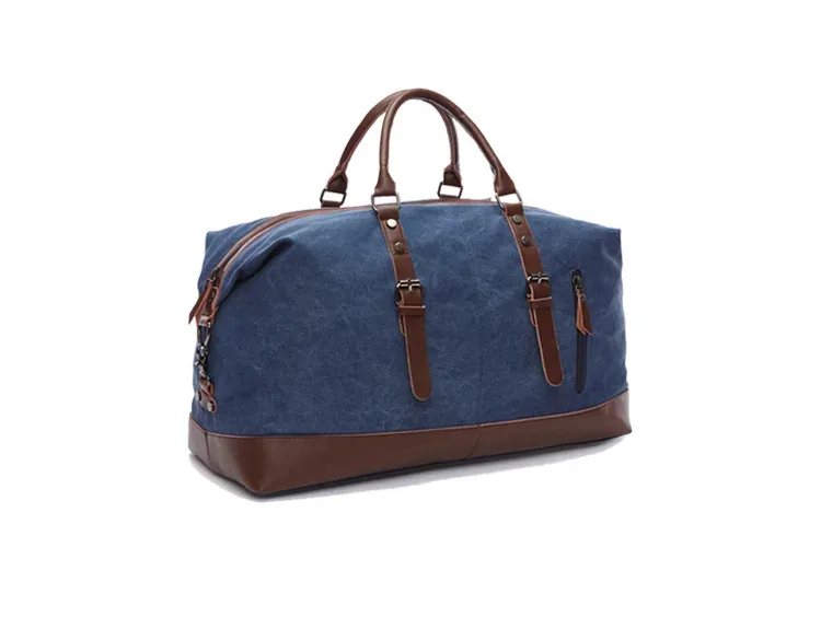 sacs de voyage en toile et cuir pour hommes, bagages à main, sacs de sport, fourre-tout de voyage, grand sac de week-end, sac de nuit, original