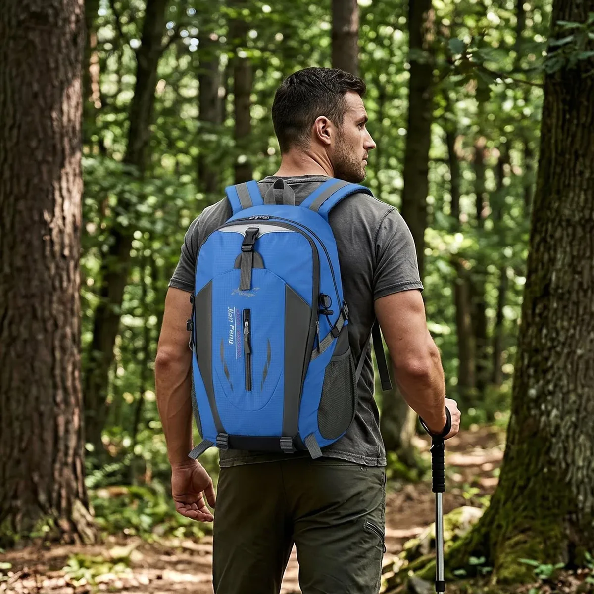 sac à dos de randonnée en plein air, résistant à l'eau, en oxford, durable, sac à dos décontracté de grande capacité, sac à dos de voyage et de camping pour hommes et femmes