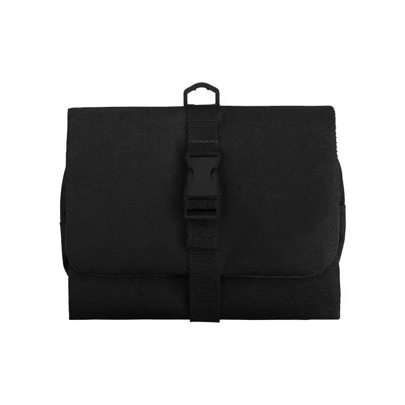 trousse de toilette pliable et détachable, grande capacité avec crochet, sac de rangement pour articles de toilette pour hommes en voyage d'affaires, sac de voyage pour cosmétiques pour femmes