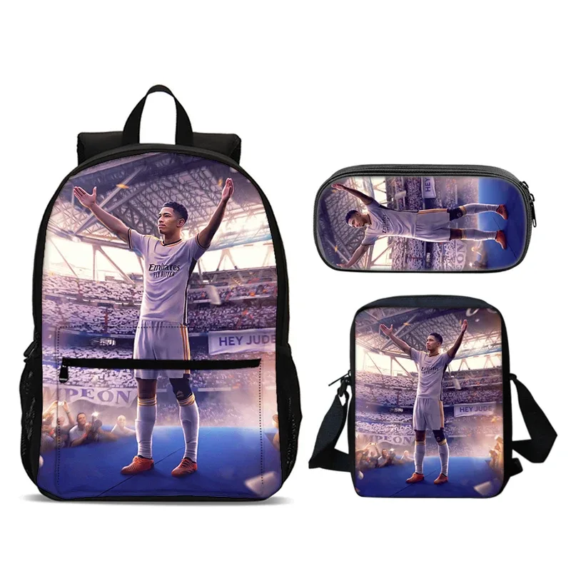 bellingham 3 pièces ensemble sac à dos sacs d'école anime sac à bandoulière trousse à crayons camping livre sacs pour garçons filles meilleur cadeau