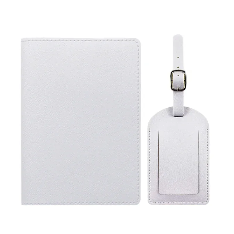 couverture de passeport personnalisée gratuite, ensemble d'étiquette de bagage, porte-billet en cuir pu soomth, ensemble d'accessoires de voyage personnalisés, mode