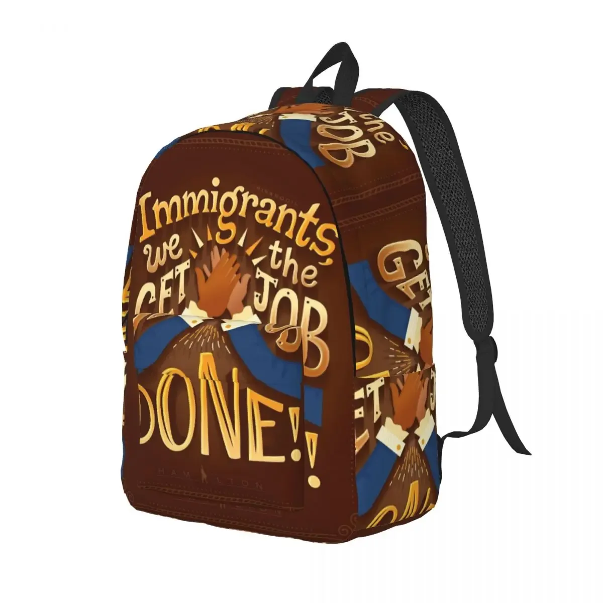 sac à dos hamiltons musicaux pour élèves d'âge préscolaire et primaire, sac à livres américain pour garçons et filles, sac à dos léger en toile pour enfants