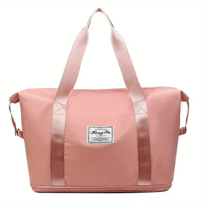 nouvelle mode et loisirs, sac de voyage oxford multifonctionnel pliable, séparation sec/humide, grande capacité, fermeture éclair