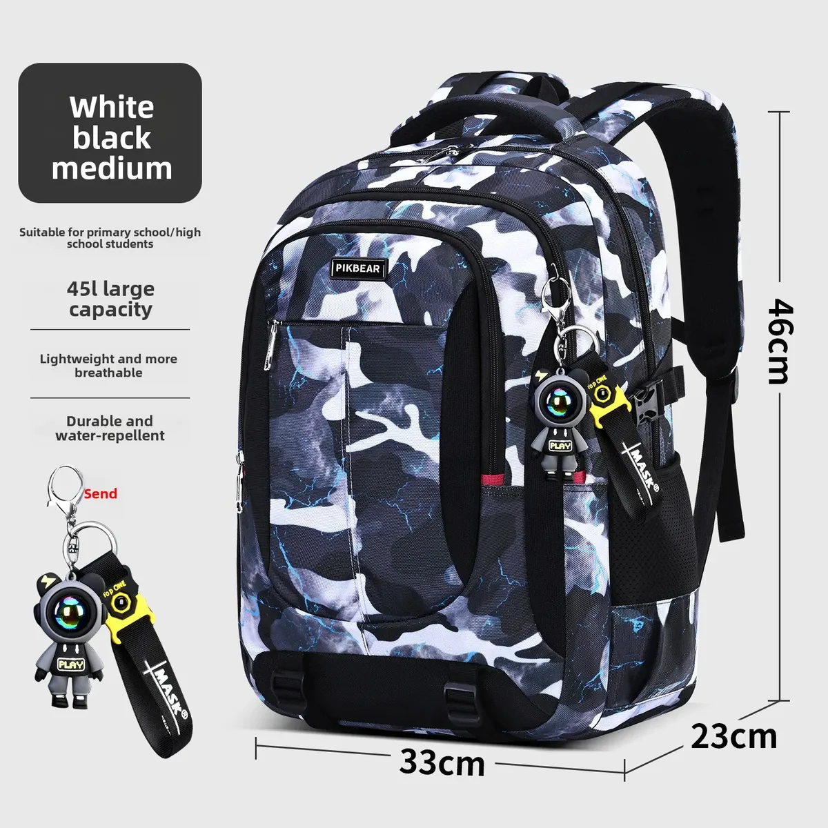 astronaute pendentif orthopédique hommes ordinateurs portables sac à dos adolescents camouflage cartable primaire sacs à dos imperméables étudiants sacs d'école