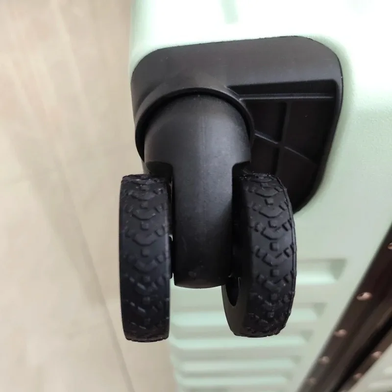 housses de roues de bagages en silicone épaissi, antidérapantes, silencieuses et anti-bruit pour valises et roues de chaises