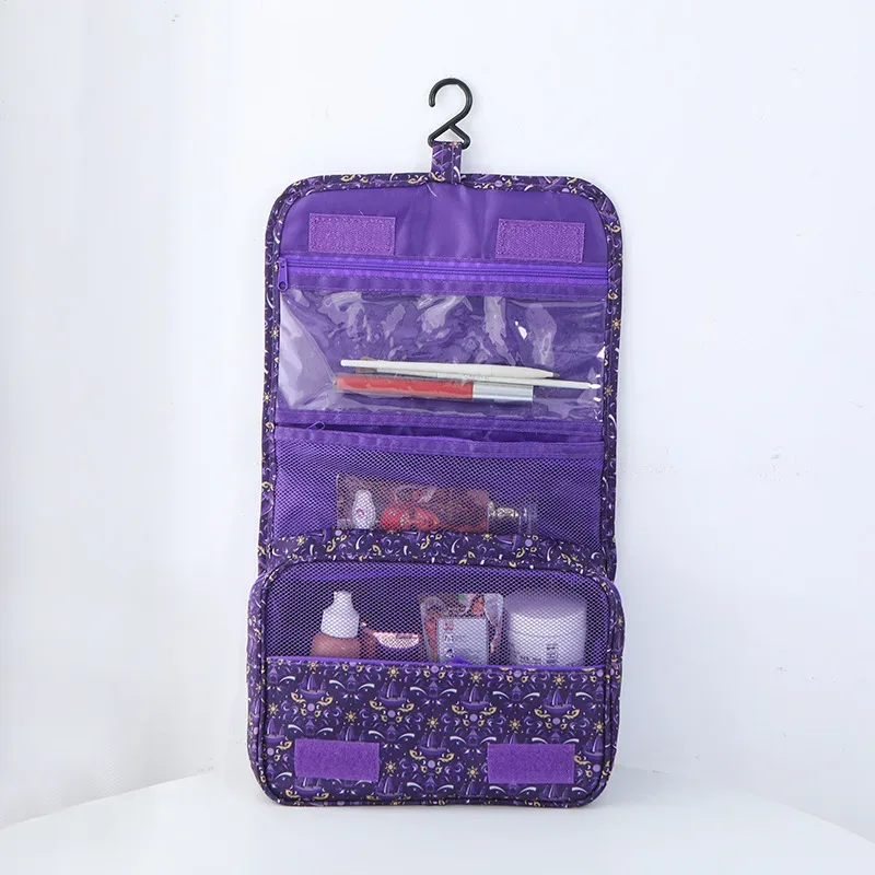 nouvelle trousse de toilette de voyage imperméable, sac cosmétique portable multifonctionnel de grande capacité, séparation sec/humide portable