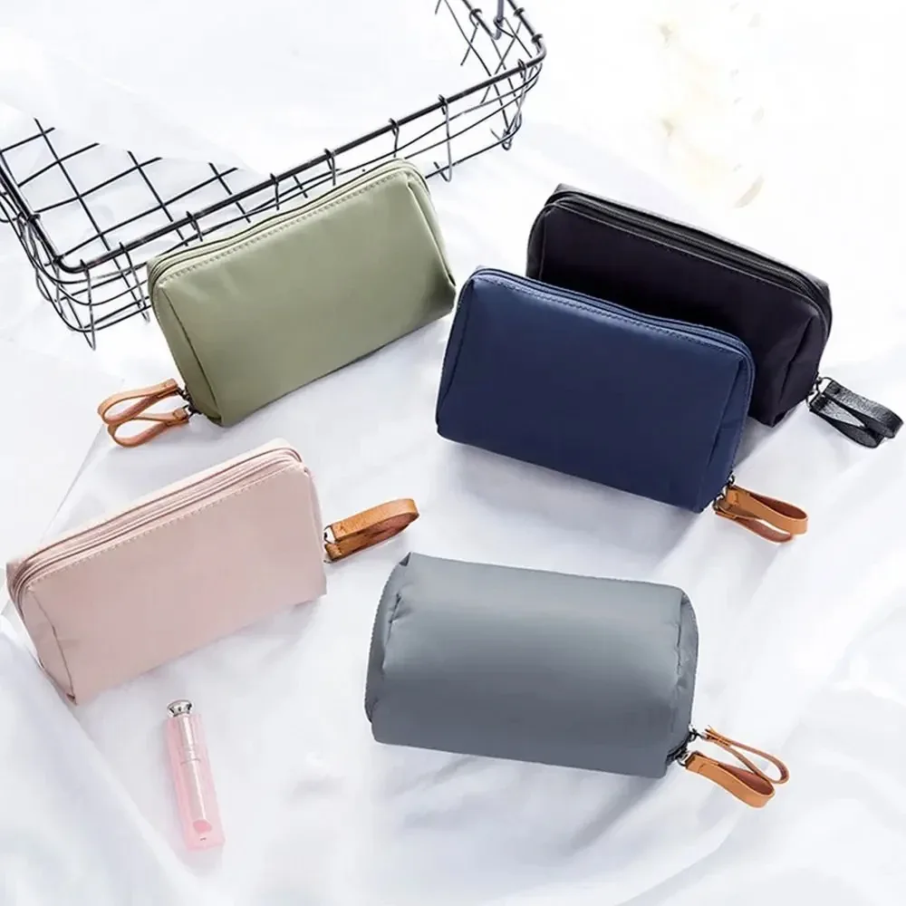 sac de maquillage portable étanche pour femmes, sac à cosmétiques, pochette pour pièces de monnaie, sac de rangement, mini sac de rouge à lèvres, petit sac de toilette, étui de rangement