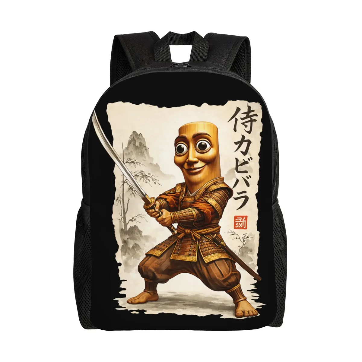 brainrot meme tung tung tung sahur sac à dos de voyage unisexe coloré grande capacité pour lycée sac à dos moderne