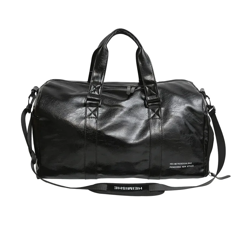 sac de sport pour hommes avec logo personnalisé, grand sac de fitness sec et humide, sac de sport pour hommes et femmes, personnalisation personnalisée, sac de voyage en cuir pu.