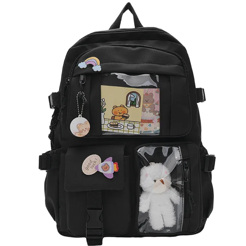 sac à dos de style japonais pour filles, sac mignon de style coréen kawaii, sac d'étudiant pour le campus, sac à dos décontracté grande capacité pour ordinateur portable 2026
