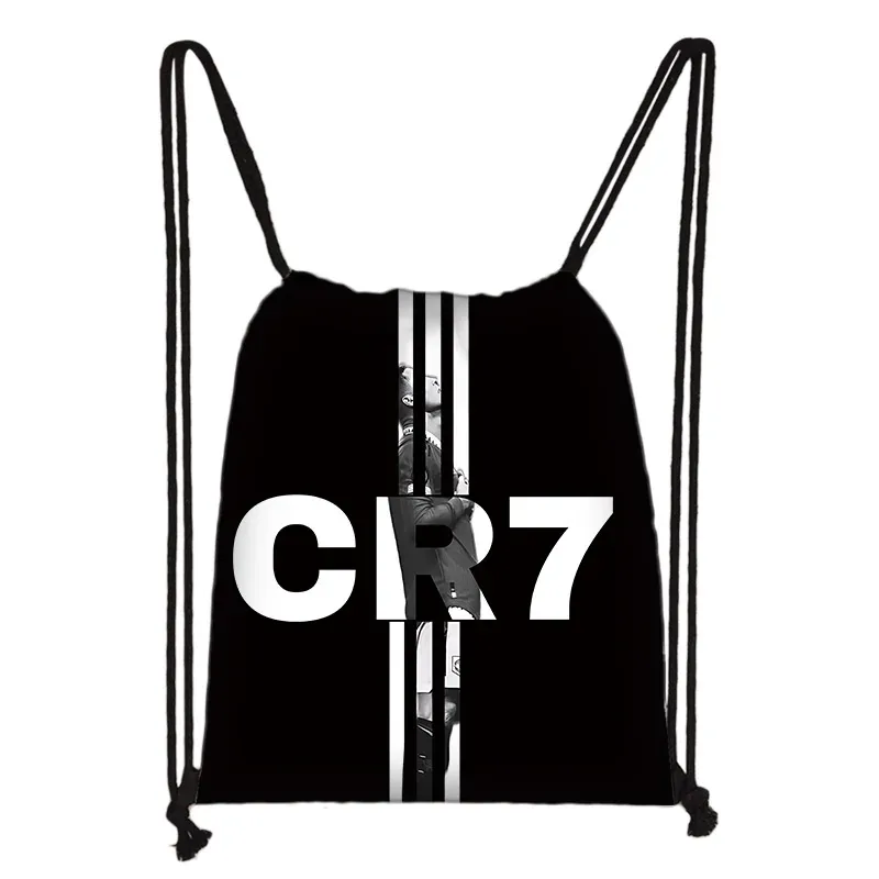 1 sac à cordon imprimé étoile de football, léger et durable, sac de rangement pour le sport, la remise en forme et le yoga