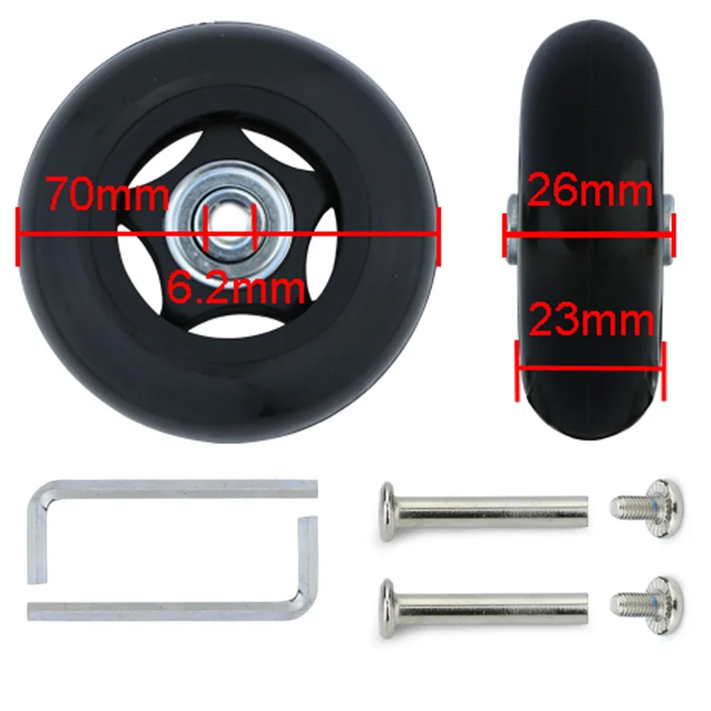 roues de remplacement pour valise à roulettes, accessoires universels, multi-taille, 1 pièce