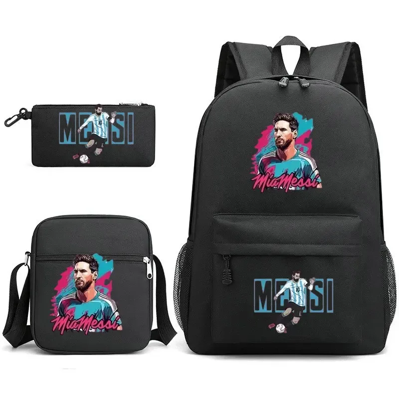 sac à dos messi léger et décontracté, grande capacité, pour femmes, hommes, étudiants, trousse à crayons, sacs à bandoulière, ensembles