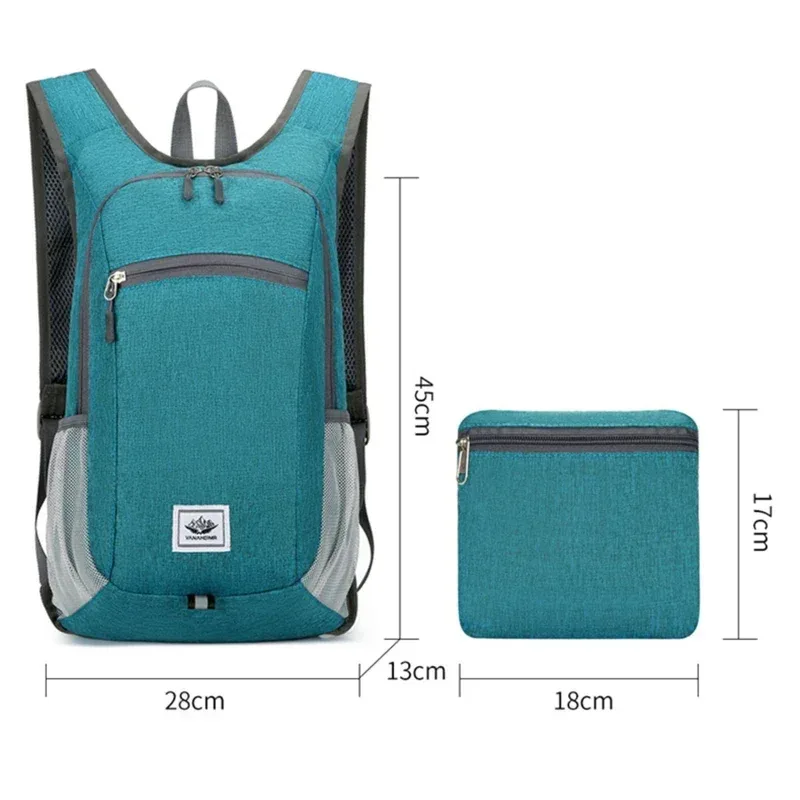 sac à dos portable et pliable pour homme et femme, ultraléger, décontracté, extérieur, escalade, cyclisme, randonnée, voyage, sac à dos, 20l