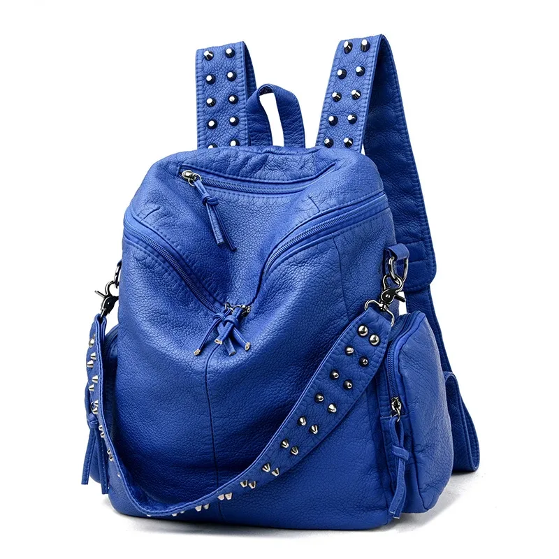 annmouler – sacs à dos en cuir souple pour femmes, sac de jour de luxe de qualité, sac de voyage antivol, grand sac d'école