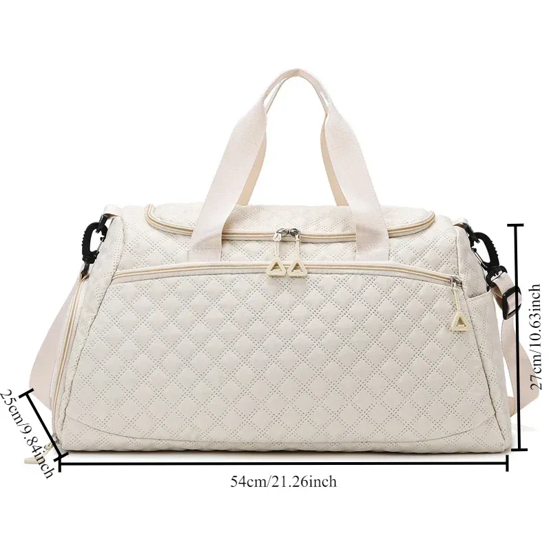 nouveau sac polochon de voyage oxford pour hommes femmes fourre-tout de sport étanche épaule week-end sacs de nuit sacs fourre-tout de grande capacité