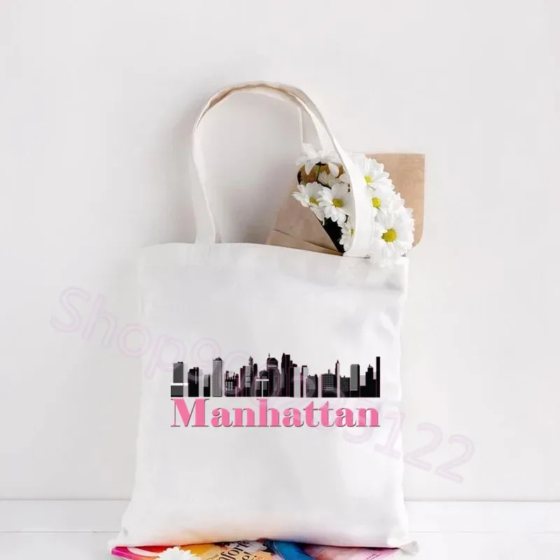 sac fourre-tout en toile imprimé sexe et la ville, sac à main de grande capacité pour étudiants, sac à bandoulière de mode, sacs de shopping pour femmes, voyage