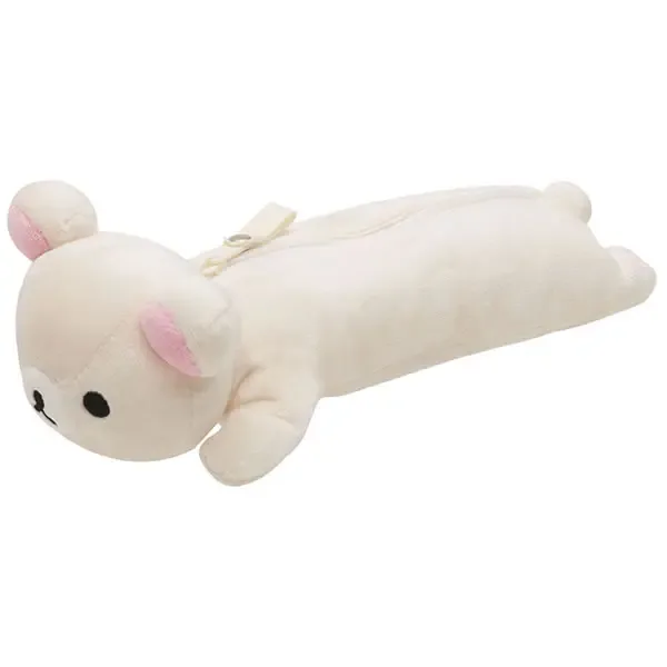 kawaii rilakkuma étuis à crayons en peluche pour filles enfants école korilakkuma ours anime mignon trousse à crayons pochette organisateur stylo sac