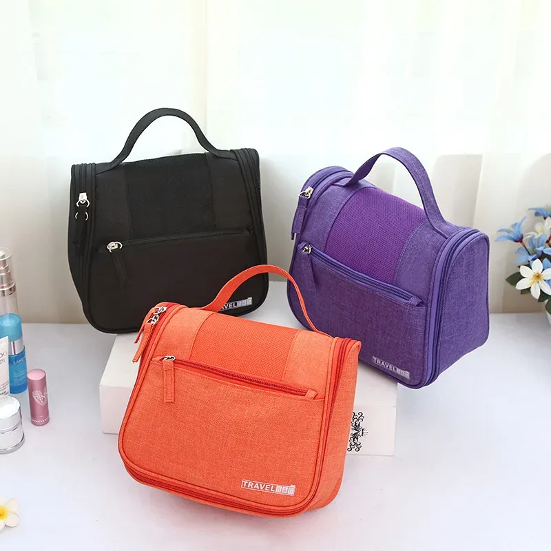sacs de maquillage pour femmes de haute qualité, sac à cosmétiques de voyage, organisateur de produits de toilette, rangement étanche, sac de lavage suspendu pour salle de bain