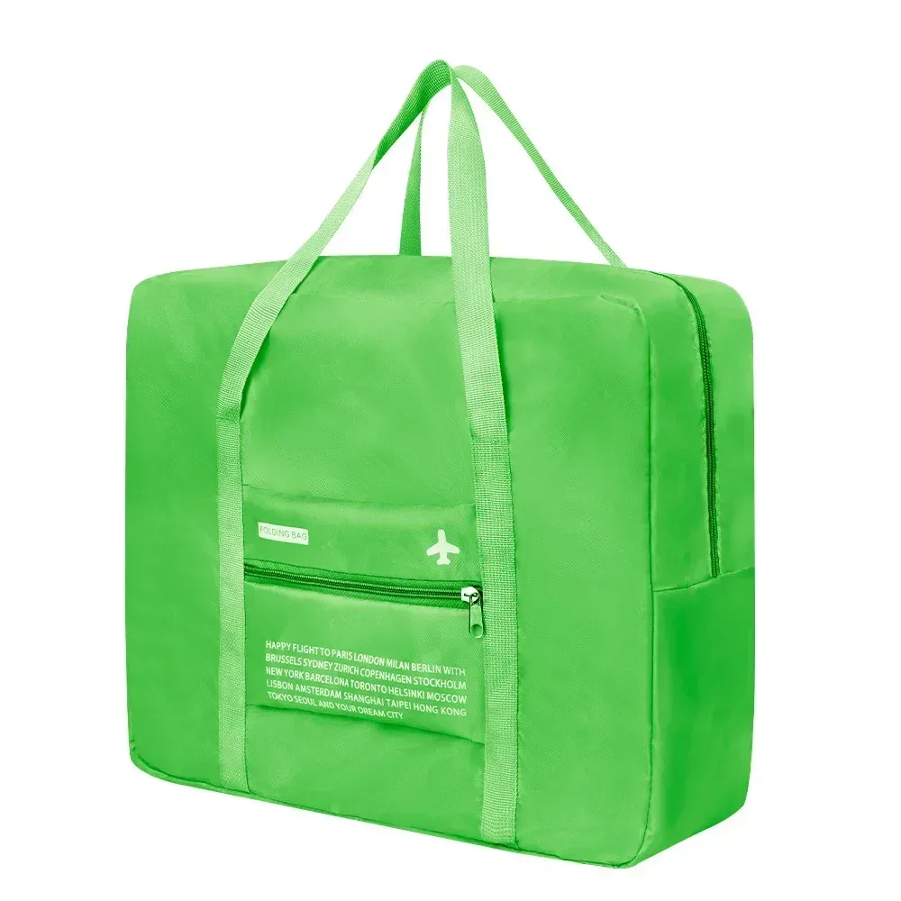 sac de rangement en nylon portable étanche pour voyage, organisateur de bagages à main, grande capacité, pliable, avion