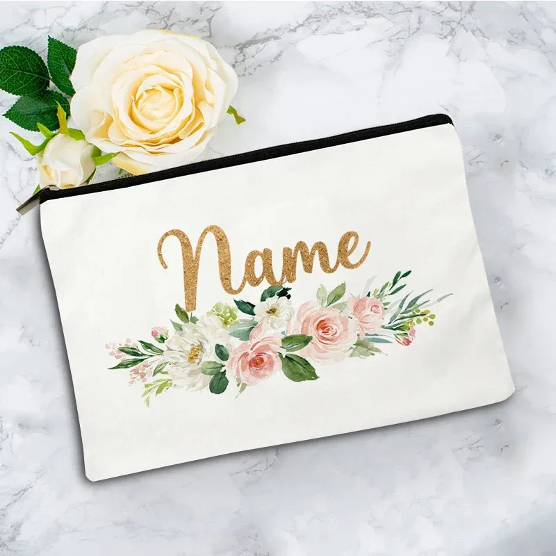 boîte de rangement de voyage personnalisée, boîte de rangement pour mariage, boîte de rangement individuelle, sac de maquillage en toile pour fête, pochette cosmétique, organisateur, cadeaux pour femme