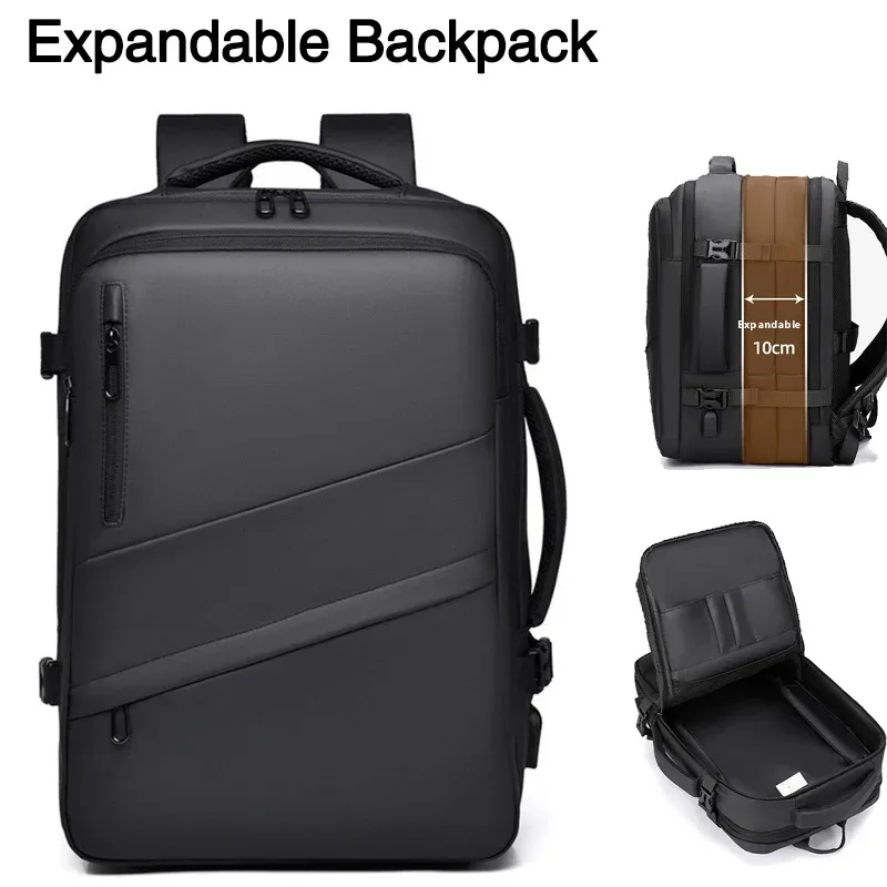 Sac de voyage, sac à dos grande capacité, sac à dos extensible pour voyage d'affaires, sac à dos, sac de cabine pour hommes d'affaires