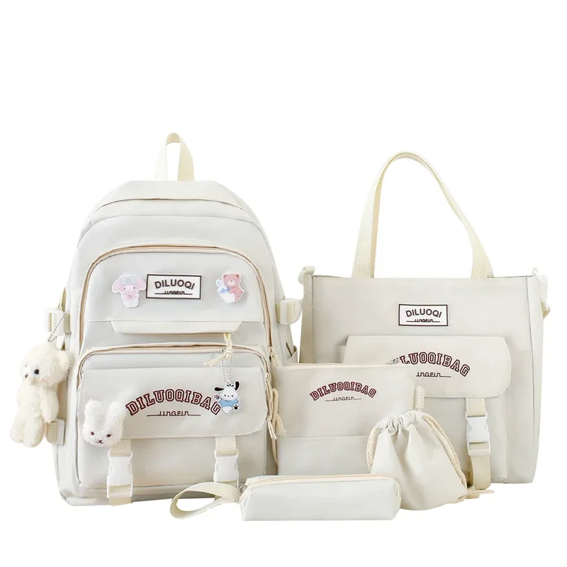 sac à dos à bandoulière pour l'école, trousse à crayons, grande capacité, pour fille et garçon, offre spéciale, 2024